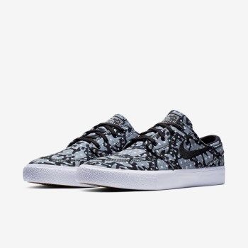 Nike SB Zoom Stefan Janoski Canvas RM - Női Deszkás Cipő - Fekete/Szürke/Világos Barna/Fehér